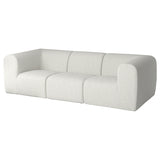 STOCKHOLM 2025 3-seat sofa, Djurmo grey/white, 243x70x99 cm