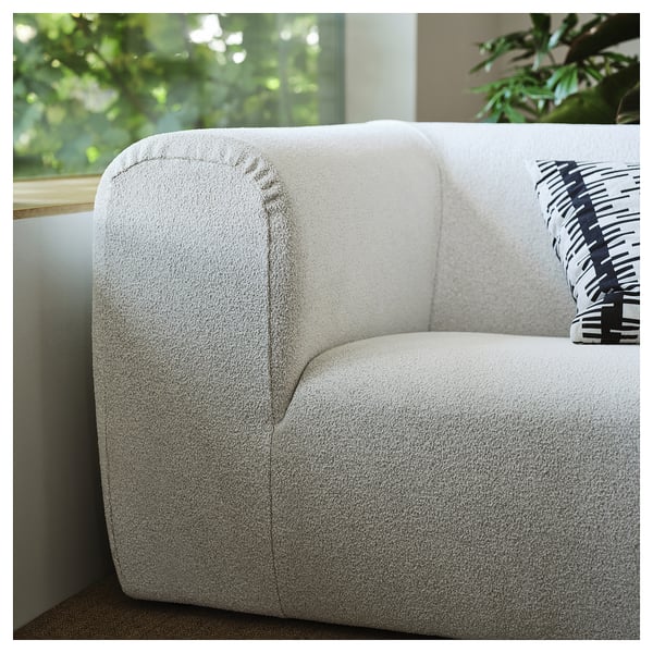 STOCKHOLM 2025 3-seat sofa, Djurmo grey/white, 243x70x99 cm