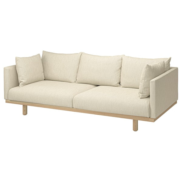 STOCKHOLM 2025 3-seat sofa, Sundhamn beige, 233 cm