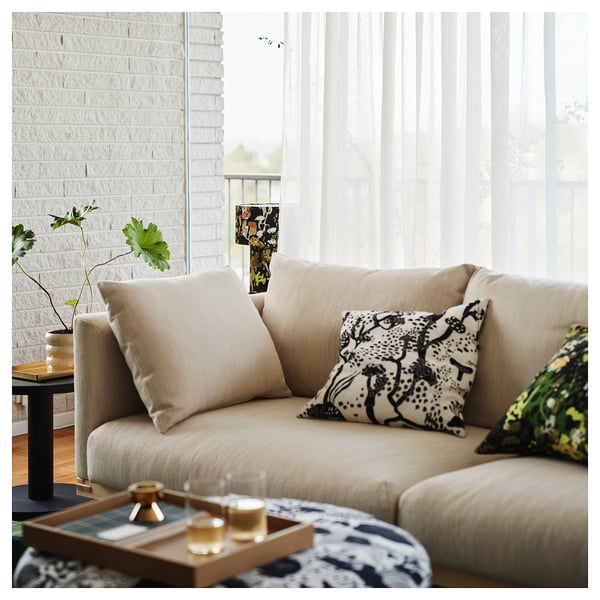 STOCKHOLM 2025 3-seat sofa, Sundhamn beige, 233 cm