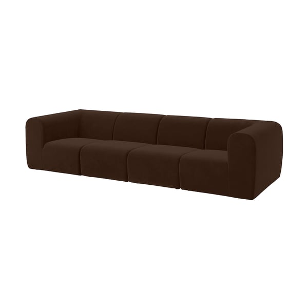 STOCKHOLM 2025 4-seat sofa, Alhamn dark brown, 308 cm