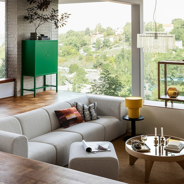 STOCKHOLM 2025 4-seat sofa, Djurmo grey/white, 308 cm