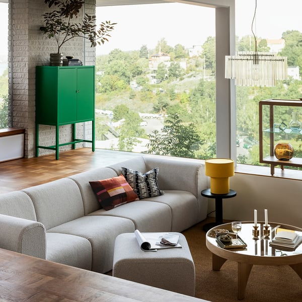 STOCKHOLM 2025 - 4-seater sofa, Djurmo gray/white