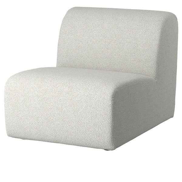 STOCKHOLM 2025 1-seat section, Djurmo grey/white, 69 cm
