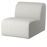 STOCKHOLM 2025 1-seat section, Djurmo grey/white, 69 cm