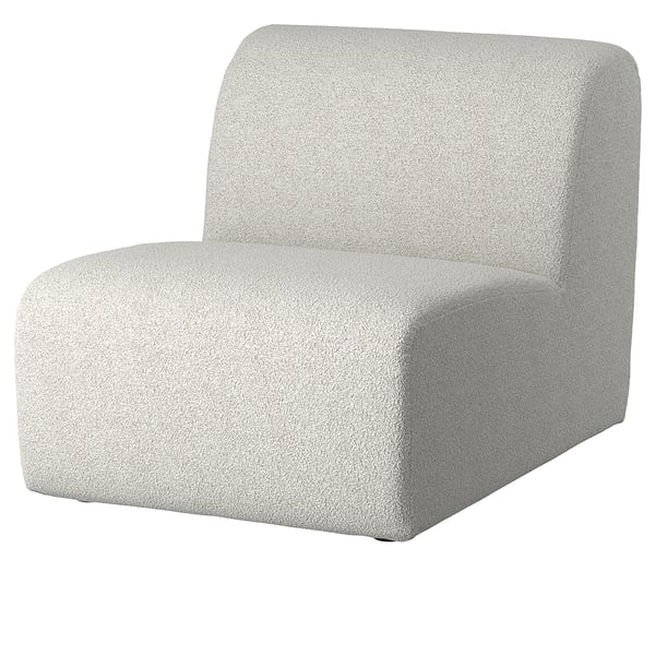 STOCKHOLM 2025 1-seat section, Djurmo grey/white, 69 cm