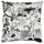 STOCKHOLM 2025 cushion cover, white/black, 50x50 cm