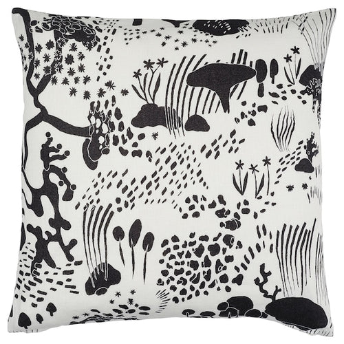 STOCKHOLM 2025 cushion cover, white/black, 50x50 cm
