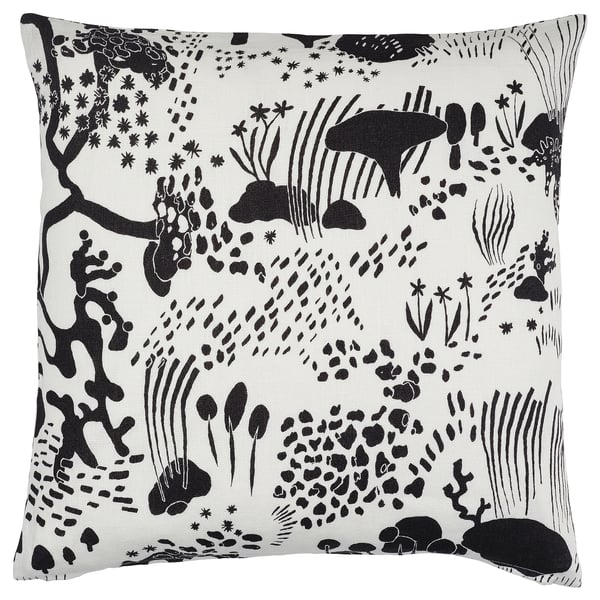 STOCKHOLM 2025 - STOCKHOLM 2025 Cushion cover, white/black, 50x50 cm