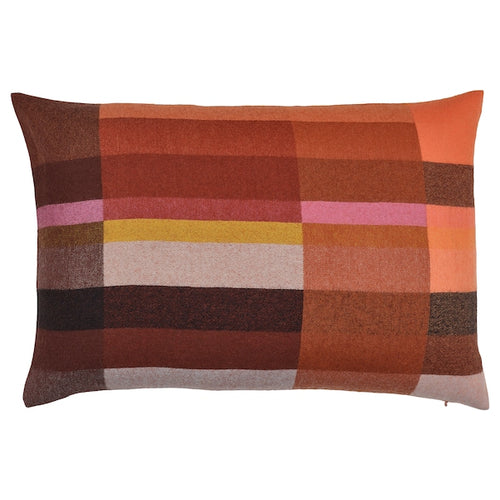 STOCKHOLM 2025 - Cushion cover, brown-red/bright pink, 40x58 cm