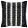 STOCKHOLM 2025 cushion cover, black/off-white, 50x50 cm