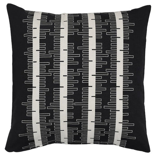 STOCKHOLM 2025 cushion cover, black/off-white, 50x50 cm