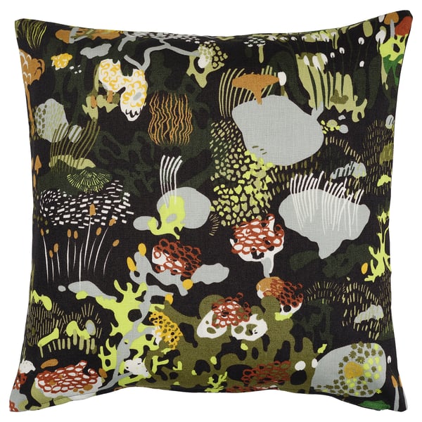 STOCKHOLM 2025 cushion cover, black/multicolour, 50x50 cm