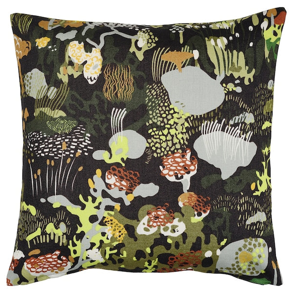 STOCKHOLM 2025 - Cushion cover, black/multicolour, 50x50 cm