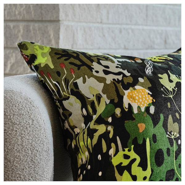 STOCKHOLM 2025 cushion cover, black/multicolour, 50x50 cm