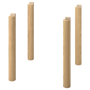 STOCKHOLM 2025 leg, oak veneer, 70 cm, 4 pack