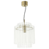STOCKHOLM 2025 pendant lamp, glass/brass-plated, 38 cm