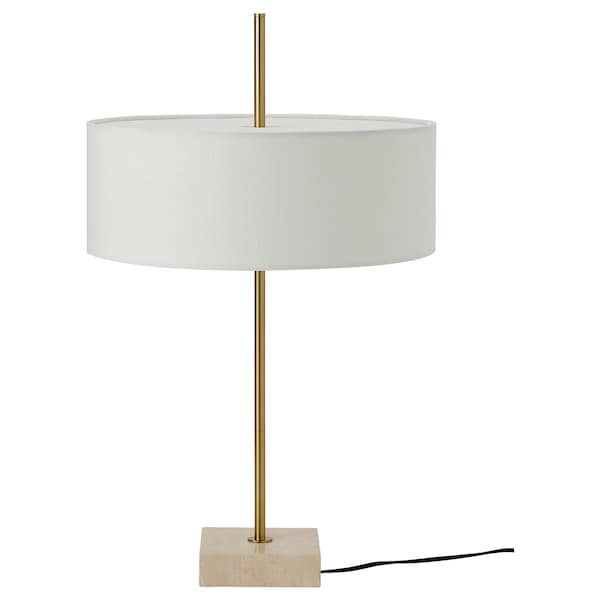 STOCKHOLM 2025 - Table lamp, white fabric/potted,65 cm