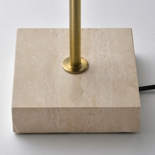 STOCKHOLM 2025 - Table lamp, white fabric/potted,65 cm