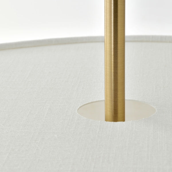 STOCKHOLM 2025 - Table lamp, white fabric/potted,65 cm
