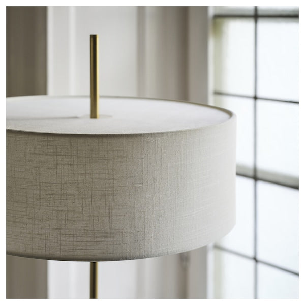STOCKHOLM 2025 table lamp, white textile/brass-plated, 65 cm