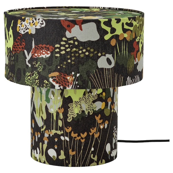 STOCKHOLM 2025 - Table lamp, black patterned/textured,35 cm