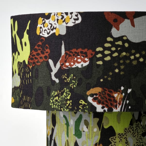 STOCKHOLM 2025 table lamp, black multicolour/textile, 35 cm