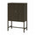 STOCKHOLM 2025 - STOCKHOLM 2025 Cabinet with 2 doors, oak veneer/dark brown, 80x40x126 cm