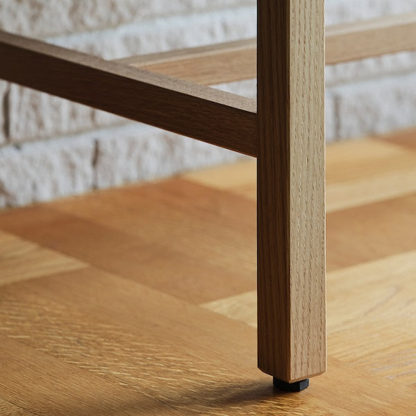 STOCKHOLM 2025 cabinet with 2 doors, oak veneer, 80x40x126 cm