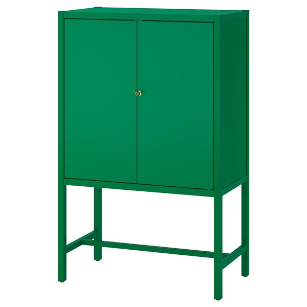 STOCKHOLM 2025 - STOCKHOLM 2025 Cabinet with 2 doors, green, 80x40x126 cm