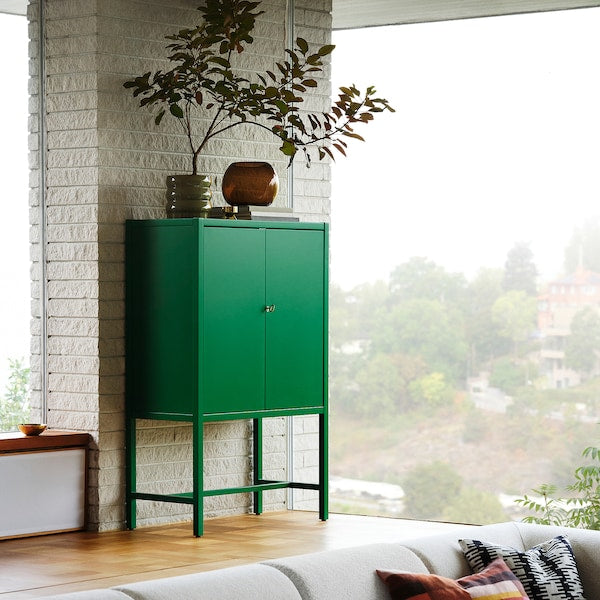 STOCKHOLM 2025 cabinet with 2 doors, green, 80x40x126 cm