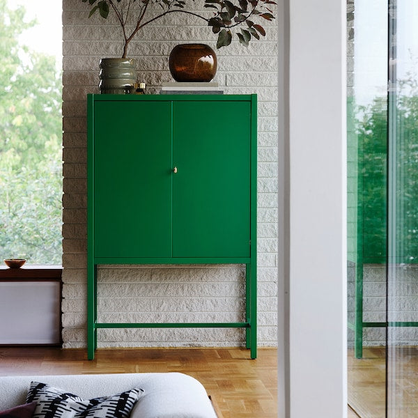 STOCKHOLM 2025 cabinet with 2 doors, green, 80x40x126 cm