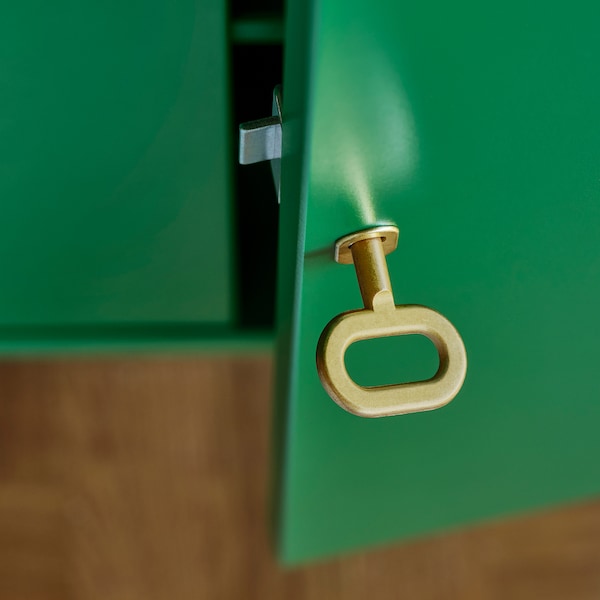 STOCKHOLM 2025 cabinet with 2 doors, green, 80x40x126 cm