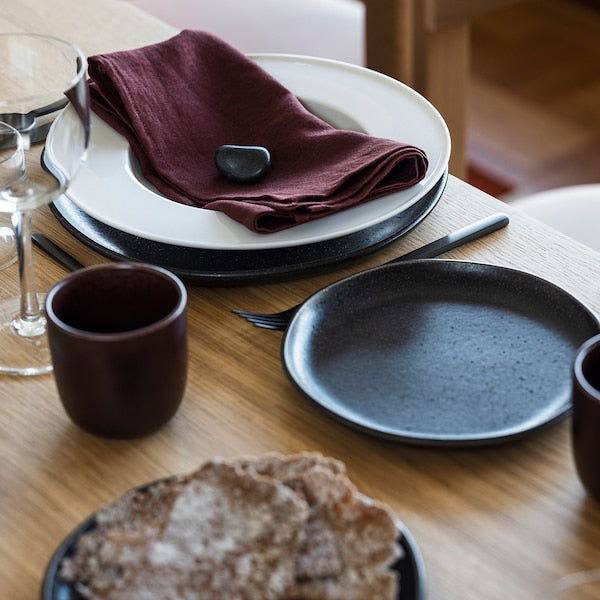 STOCKHOLM 2025 deep plate, white, 25 cm, 2 pack