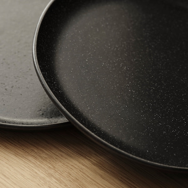 STOCKHOLM 2025 plate, black, 26 cm, 2 pack