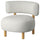 STOCKHOLM 2025 armchair, Djurmo grey/white, 76x68x72 cm