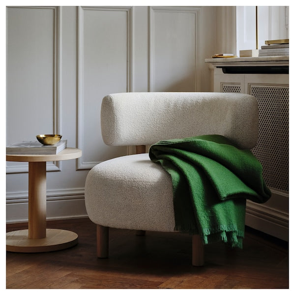 STOCKHOLM 2025 armchair, Djurmo grey/white, 76x68x72 cm