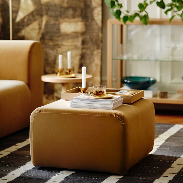 STOCKHOLM 2025 pouffe, Alhamn beige, 65x69 cm