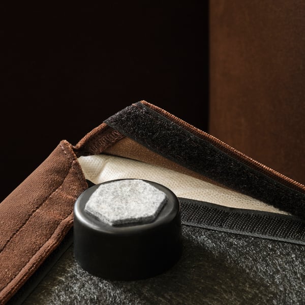 STOCKHOLM 2025 pouffe, Alhamn dark brown, 65x69 cm