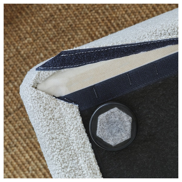 STOCKHOLM 2025 pouffe, Djurmo grey/white, 65x69 cm