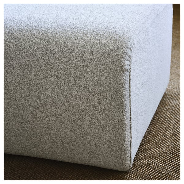 STOCKHOLM 2025 pouffe, Djurmo grey/white, 65x69 cm