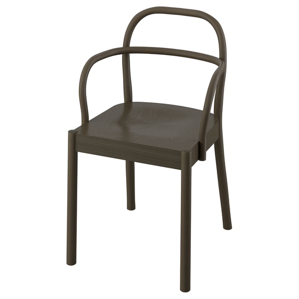 STOCKHOLM 2025 chair, dark brown, 52x80x49 cm