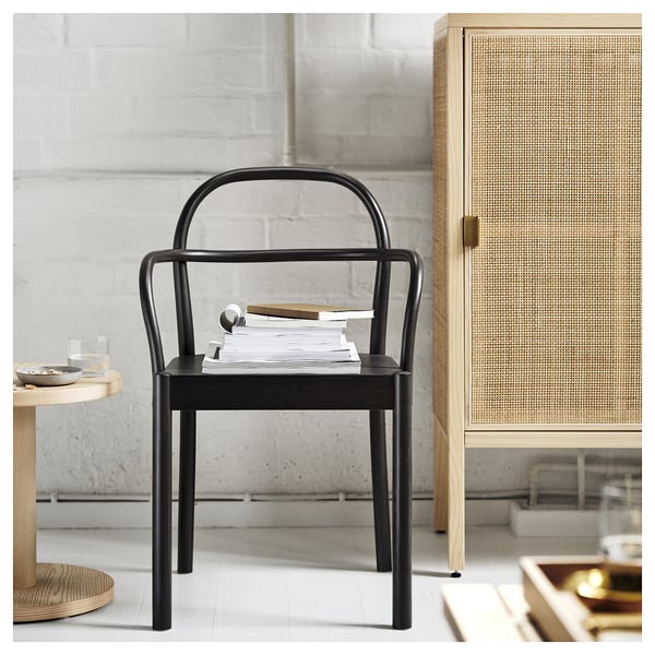 STOCKHOLM 2025 chair, dark brown, 52x80x49 cm
