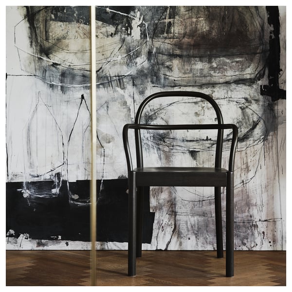 STOCKHOLM 2025 chair, dark brown, 52x80x49 cm