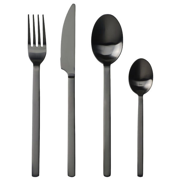 STOCKHOLM 2025 - 24-piece cutlery set, black