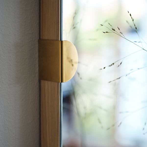 STOCKHOLM 2025 - Mirror, oak veneer, 90x90 cm