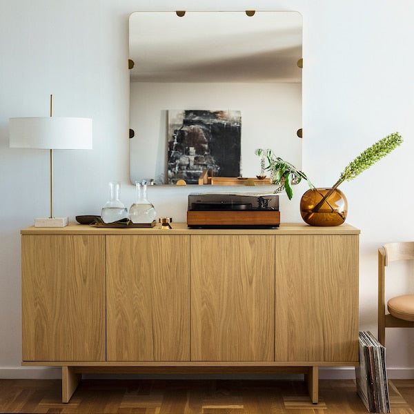 STOCKHOLM 2025 mirror, oak veneer, 90x90 cm