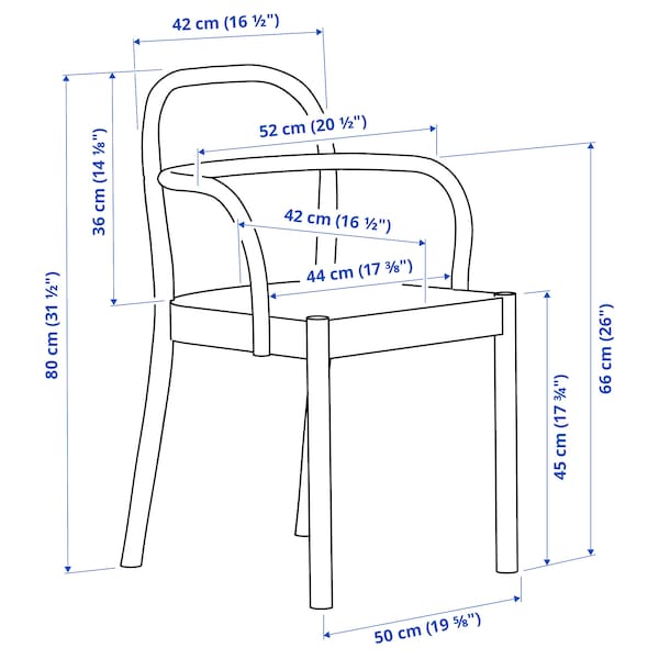 STOCKHOLM 2025 / STOCKHOLM 2025 table and 4 chairs with armrests, oak veneer/dark brown, 115 cm