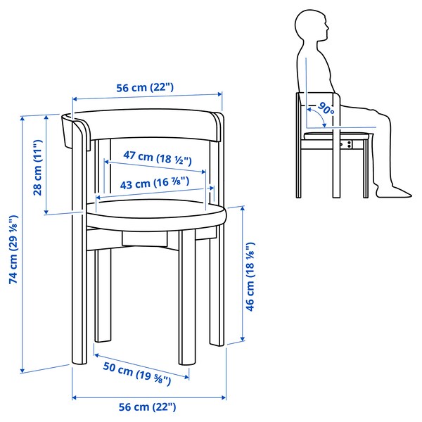 STOCKHOLM 2025 / STOCKHOLM 2025 table and 4 chairs, oak veneer/dark brown leather, 115 cm