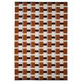 STOCKHOLM 2025 rug, flatwoven, white/brown/light blue handwoven, 240x350 cm